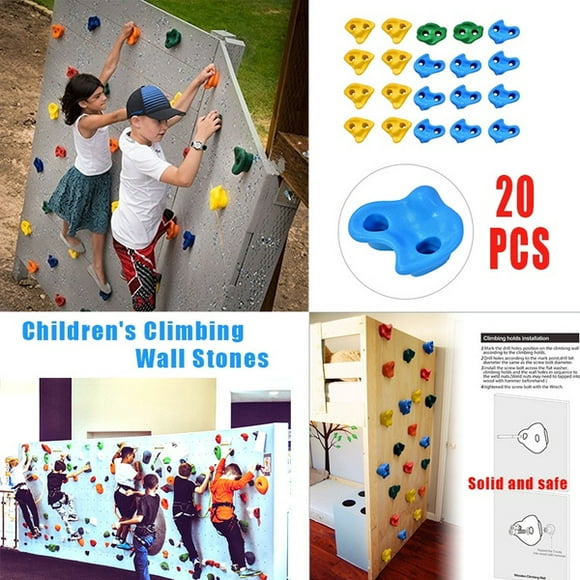 15 LARGE KIDS SCREW ON ROCK CLIMBING HOLDS Made in the U.S.A